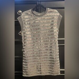 Veveret Sm Silver Sleeveless Dress